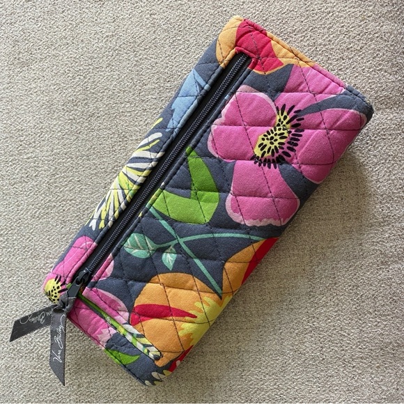 Vera Bradley Floral Quilted Wallet - Grey Multicolor - Picture 2 of 9